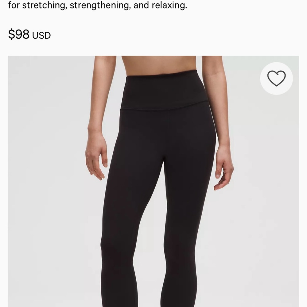 Lululemon align Black High-Waisted Leggings